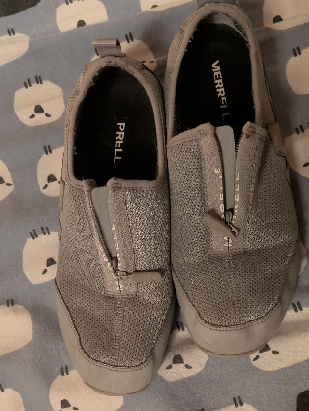 Merrell Women's Gray Slip-On Mesh Loafers